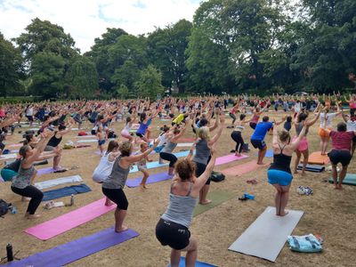 Yoga in the Park - Dartmouth Square Poster