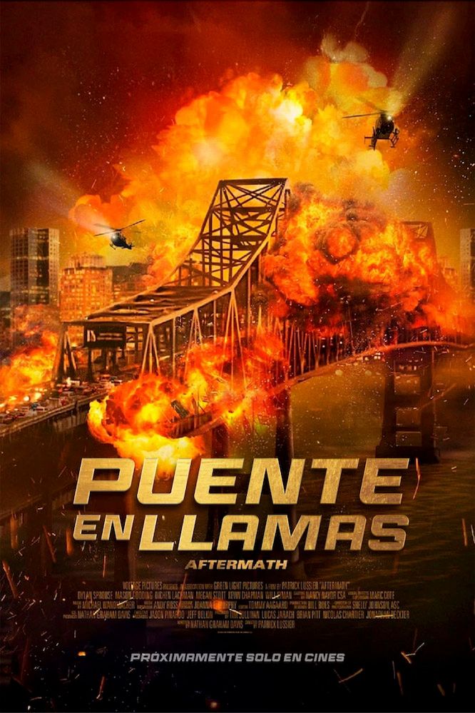Puente en llamas poster image