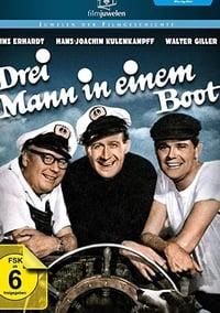 Drei Mann in einem Boot poster image