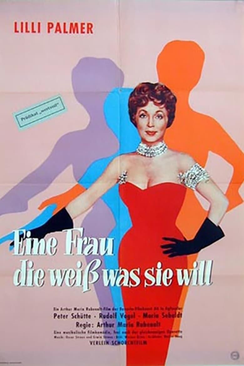 Eine Frau, die weiß was sie will poster image