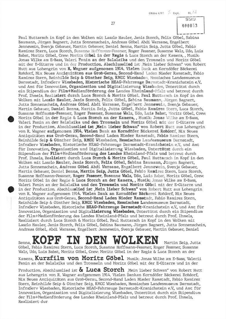 Kopf in den Wolken poster image